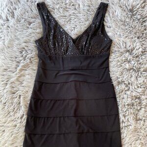 Worn once! B Smart sequence and layered dress